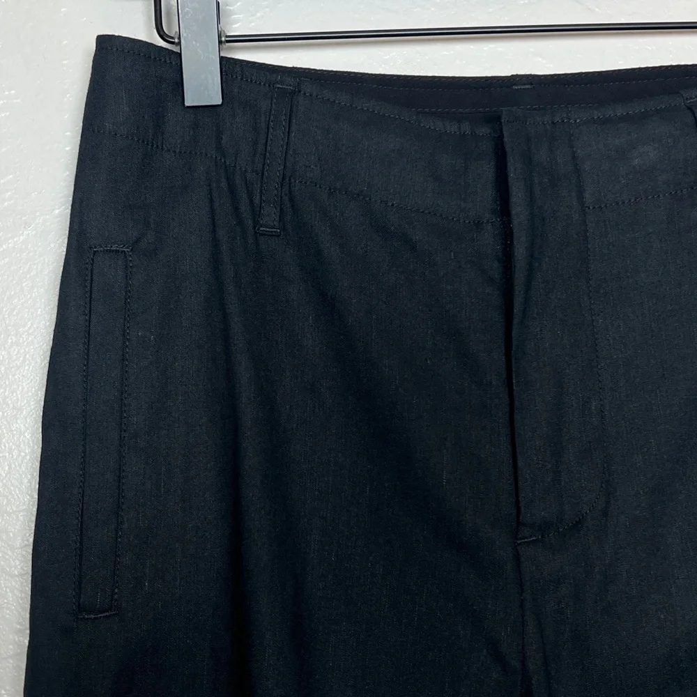 RAG & BONE Women’s Size 4 Black Dylan Cropped Linen Pants